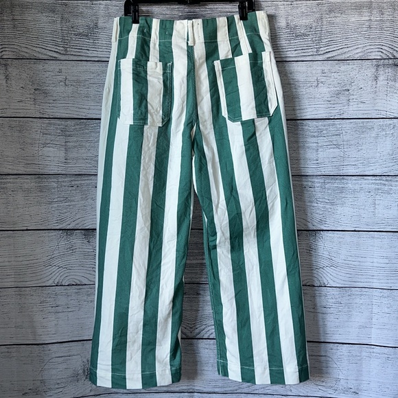 Maeve by Anthropologie The Colette Striped Wide-leg Jeans - Picture 4 of 7